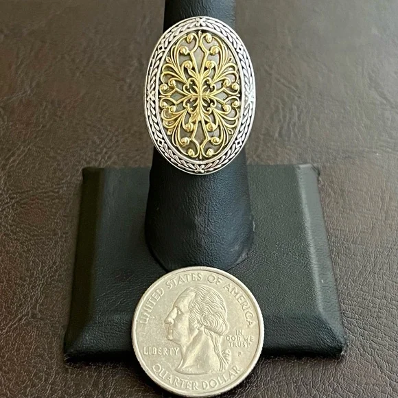 Konstantino 18k gold and sterling silver ring - Picture 5 of 15